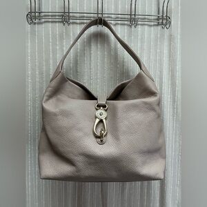 DOONEY &  BOURKE Hobo Slouch Logo Lock Pebbled Leather Shoulder Bag